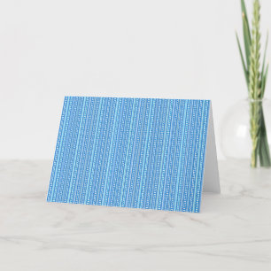 De Remerciements Bleu subtile bandes pliées carte blanche