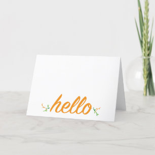 De Remerciements Bonjour Carte pour notes