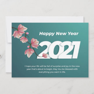 De Remerciements Bonne année 2021 Carte des voeux