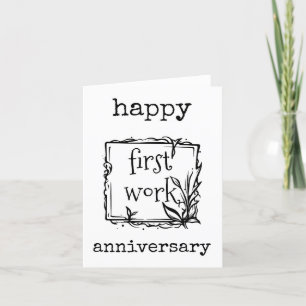 De Remerciements Bonne carte d'anniversaire du premier travail