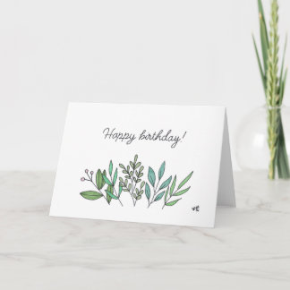De Remerciements Bonne carte Fleurs d'anniversaire 6