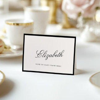 De Remerciements Calligraphie classique Vieux argent Carte Place