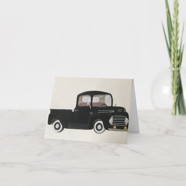 De Remerciements Camion Pop, petite, carte 4 pouces x 5,6 pouces (Devant)