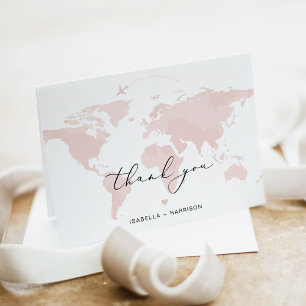 De Remerciements CARMEN Destination Travel Adventure Carte Rose