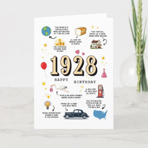 De Remerciements Carte Anniversaire 1928 Pour Grand-Père