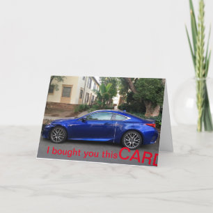 De Remerciements Carte anniversaire Birdwatcher Lexus