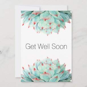 De Remerciements Carte Aquarelle moderne Succulents obtenir bien bi