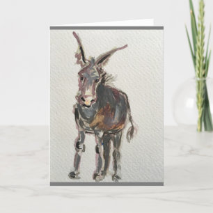 De Remerciements Carte blanche Donkey Lover