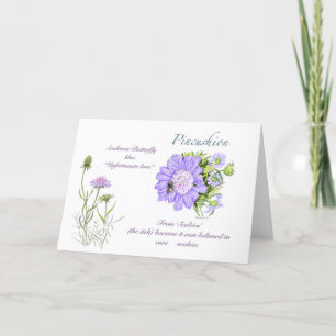 De Remerciements Carte blanche Pincushion