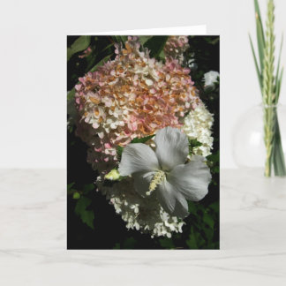 De Remerciements Carte Blank Mixed Flowers Card-1