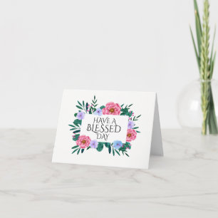 De Remerciements Carte Blessed Day Note