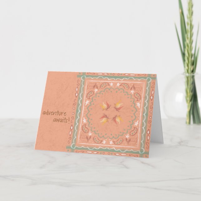 De Remerciements Carte Camping Bandana (Devant)