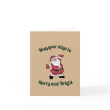 Carte Carton Joyeux Père Noël