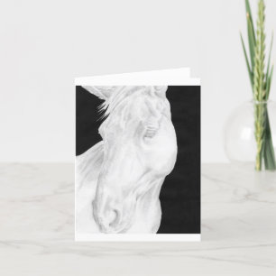 De Remerciements Carte Cheval Dessinée À La Main