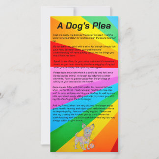 De Remerciements Carte couleur Plea Dog's Plea couleur crayon IT8