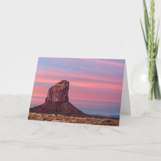 De Remerciements Carte d'accueil du matin du Monument Valley
