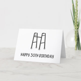 De Remerciements Carte d'anniversaire 30 ans Funny Walker