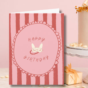 De Remerciements carte d'anniversaire adolescente soirée pyjama