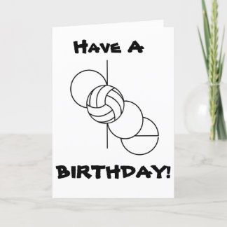 De Remerciements Carte d'anniversaire Dope Peace Love Volleyball