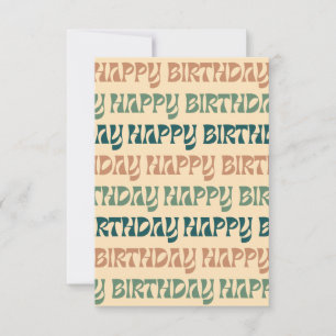 De Remerciements Carte d'anniversaire - Multi
