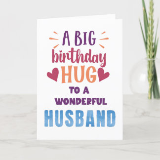 De Remerciements Carte d'anniversaire personnalisée pour mari