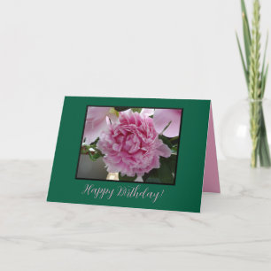 De Remerciements Carte d'anniversaire Pink Peony