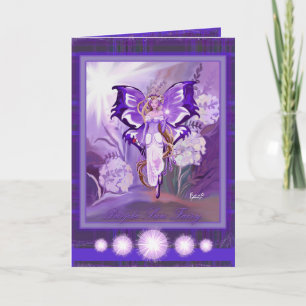 De Remerciements Carte d'anniversaire Purple Sun Fairy