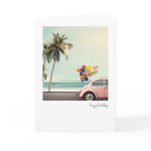 Carte d'anniversaire Retro Happy