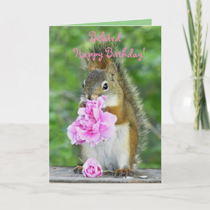 De Remerciements Carte d'anniversaire tardive, 5 x 7" M. Bickles