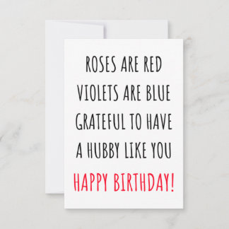 De Remerciements Carte d'anniversaire très romantique pour lui, mar