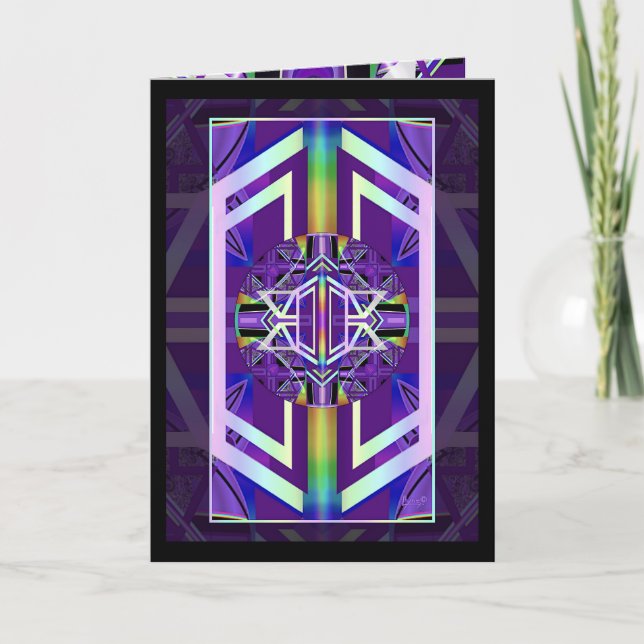 De Remerciements Carte d'anniversaire violette W3 (Devant)