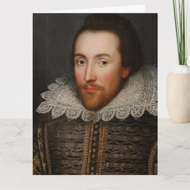 De Remerciements Carte d'anniversaire Young William Shakespere (Devant)