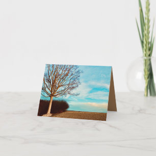 De Remerciements Carte d'arbre hivernant