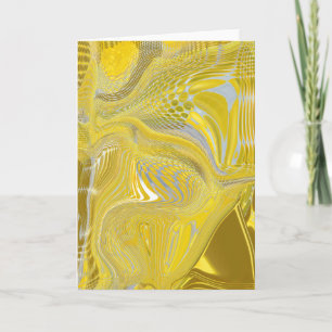 De Remerciements Carte d'art Dandelion jaune métallique Twirl