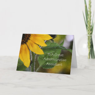 De Remerciements Carte d'assistant administratif