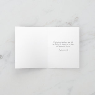 De Remerciements Carte d'écriture sympathy