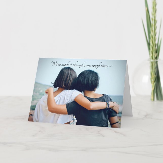 DE REMERCIEMENTS CARTE D'ENCOURAGEMENT DES TEMPS DIFFICILES (Devant)