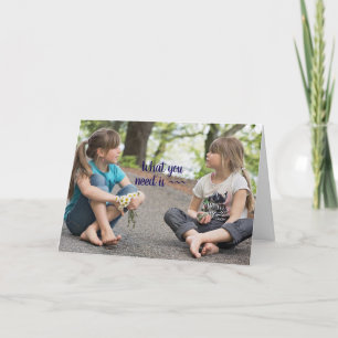 DE REMERCIEMENTS CARTE D'ENCOURAGEMENT FILLE-FILLE