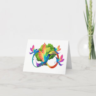 De Remerciements Carte d'infini colibri