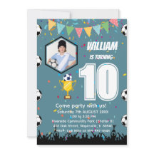 Carte d'invitation d'anniversaire personnalisée po