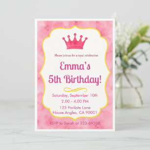De Remerciements Carte d'invitation d'anniversaire pour enfants roy
