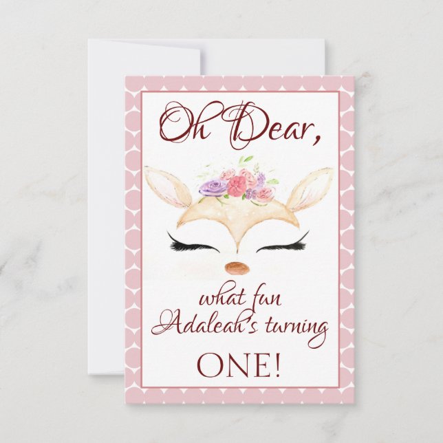 De Remerciements carte d'invitation en'Dear'ing (Devant)