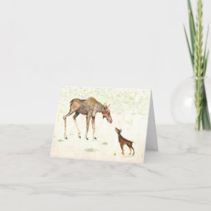 De Remerciements Carte Doberman et Moose