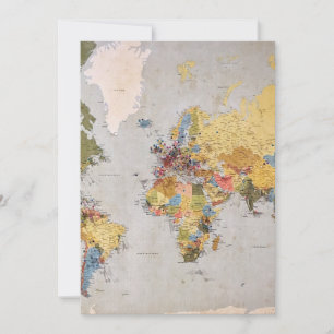 De Remerciements carte du monde