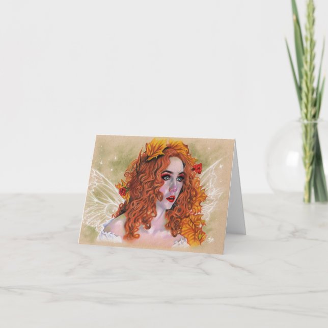 De Remerciements Carte Fairy Startled (Devant)