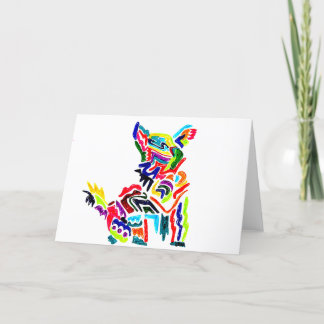 De Remerciements Carte Fiesta Dog