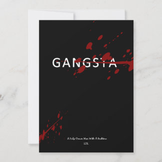 DE REMERCIEMENTS CARTE GANGSTA - JAILMATECARDS.CO.UK - AMUSEMENT D'
