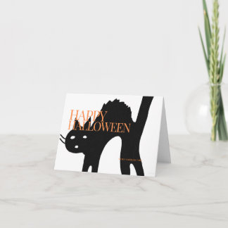 De Remerciements Carte Halloween Halloween effrayant Chat Halloween