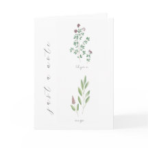 Carte | Herbes | 4x6 | Vierge | Thym | Sauge