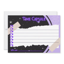 Carte Heure Capsule 1er anniversaire